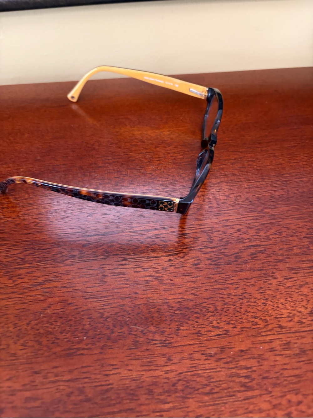 Coach Reading Glasses and Coach Case Signature Detail On Glasses - Picture 5 of 8